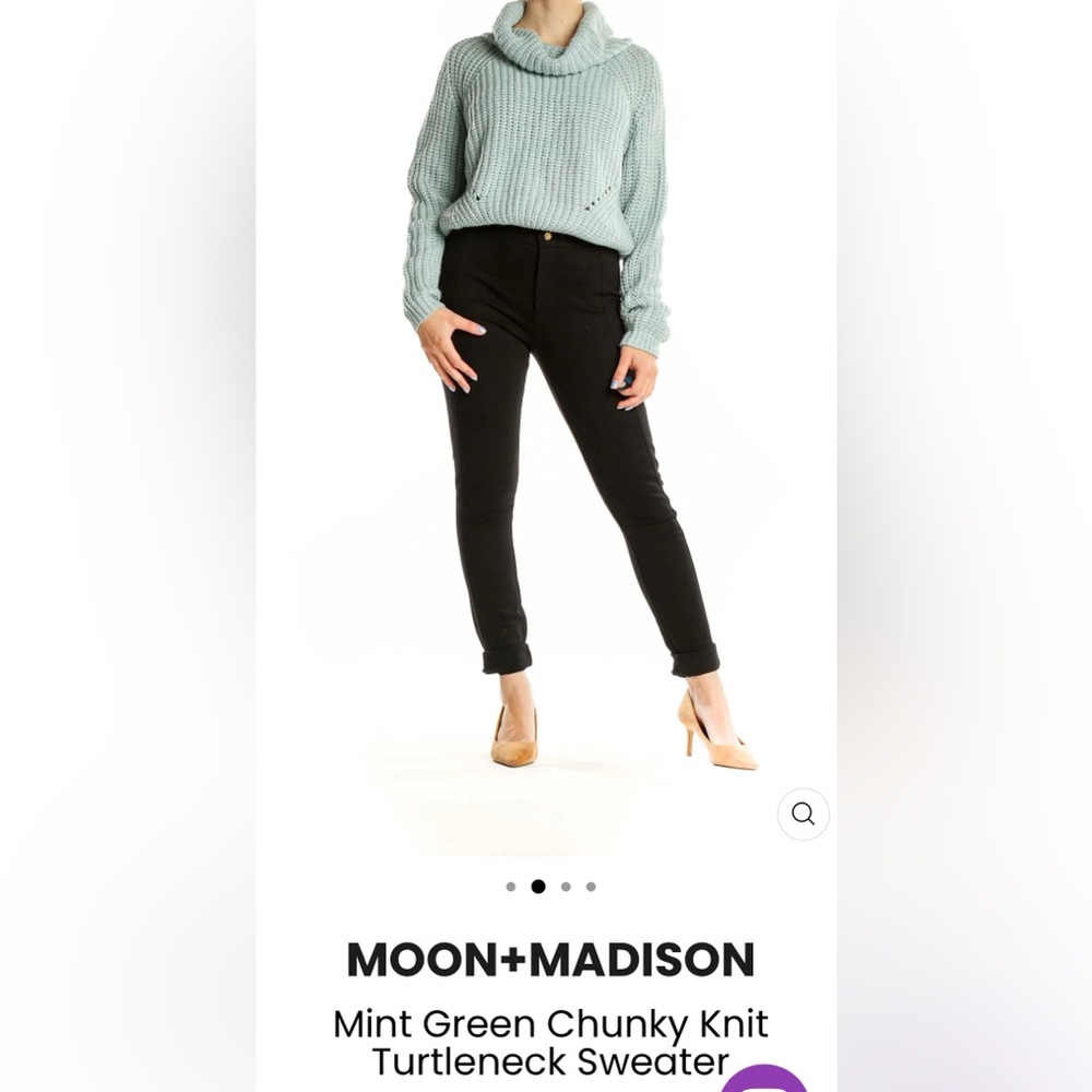 MOON & MADISON Chunky Turtleneck Sweater